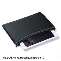 サンワサプライ マルチクッションケース 7インチ対応 ブラック IN-C2 1個（直送品）