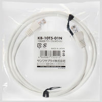 サンワサプライ UTPエンハンスドカテゴリ5ハイグレード単線ケーブル KB-10T5-01N 1個