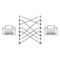 サンワサプライ カテゴリ6フラットクロスケーブル 2m ブラック KB-FL6-02BKCN（直送品）