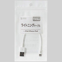 サンワサプライ ライトニングケーブル 白 12.5cm KB-IPLT01K2W 1本（直送品）