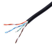 サンワサプライ カテゴリ5eUTP単線ケーブルのみ 100m ブラック KB-T5-CB100BKN（直送品）