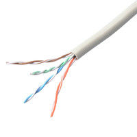 サンワサプライ カテゴリ5eUTP単線ケーブルのみ 200m ライトグレー KB-T5-CB200N（直送品）