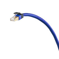 サンワサプライ カテゴリ7A LANケーブル 0.4m ブルー KB-T7A-004BL 1個