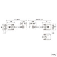 サンワサプライ DVI工事配線ケーブル（シングルリンク） KC-DVI-K150 1本（直送品）