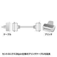 サンワサプライ プリンタ延長ケーブル KPU-365N 1本（直送品）