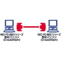 サンワサプライ RS-232Cケーブル KRS-017K 1本（直送品）