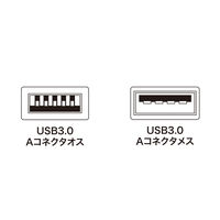 サンワサプライ USB3.0延長ケーブル Aオス-Aメス ブラック 1m KU30-EN10 1本