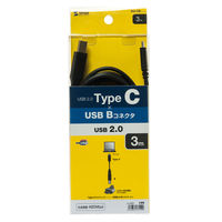 サンワサプライ USB2.0 TypeC - Bケーブル KU-CB30 1本