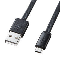 USBケーブル　USB-A（オス）MicroB（オス）　1m　USB2.0　KU-M102AMCB　サンワサプライ　1本（直送品）