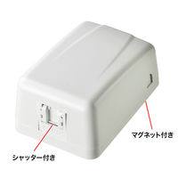 サンワサプライ マグネット付きローゼットキット(1ポート) LA-RZ6-1 1個