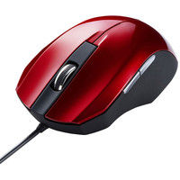 サンワサプライ 静音有線ブルーLEDマウス MA-BL10R 1個（直送品）