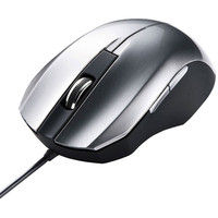 サンワサプライ 静音有線ブルーLEDマウス MA-BL10S 1個（直送品）