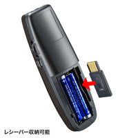サンワサプライ レーザーポインター MA-WPR11GM 緑色レーザー プレゼン機能 マウス操作 単4乾電池×2 連続使用3時間（直送品）