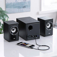 サンワサプライ 木製2.1chマルチメディアスピーカー MM-SPWD3BKN 1個（直送品）