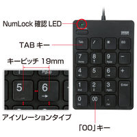 サンワサプライ USBテンキー NT-18UBK 1個（直送品）