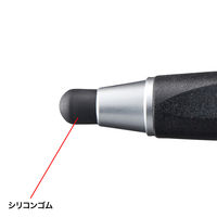 サンワサプライ 交換用先端ゴム5個入りタッチペン(シルバー) PDA-PEN37SV 1本