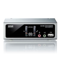 サンワサプライ USB・PS/2コンソール両対応パソコン自動切替器(2:1) SW-KVM2HVCN 1個
