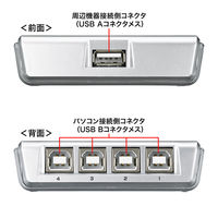 サンワサプライ USB2.0手動切替器(4回路) SW-US24N 1個（直送品）