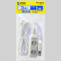 サンワサプライ 電源タップ TAP-3W1N 1個