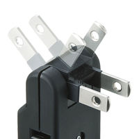 サンワサプライ スイングミニタップ ブラック 2P式 3個口 TAP-AC9BK 1個