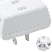 サンワサプライ 雷ガード ホワイト 2P式 3個口 TAP-SP207 1個（直送品）