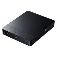 サンワサプライ USBハブ（USB HUB） ケーブル収納BOX付き ブラック USB3.0 7ポート セルフ・バスパワー USB-3H705BK（直送品）
