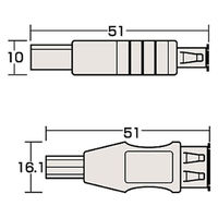 サンワサプライ USB変換アダプタ AD-USB3 1個