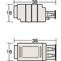 サンワサプライ USB変換アダプタ AD-USB6 1個
