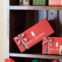 ヘッズ シンプルクリスマスギフトBOXワイド型-S XR-GSW 1ケース（10枚×10パック：100枚）（直送品）