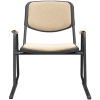 エイ・アイ・エス 肘付き楽THE椅子 4脚セット アイボリー/ブラック RKT-08IV/BK-4PCS（直送品）