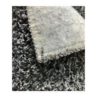 大一商事 Gre-One（グレワン） シャギーラグ レセルバ 2000×2000mm グレー 1枚（直送品）