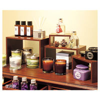 ストア・エキスプレス 木製コの字ディスプレイ ブラウン 小 12611-45（直送品）