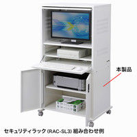 サンワサプライ セキュリティラック用扉付きスタンド RAC-SLSTNTB2 幅750×奥行610×高さ670mm 1台（直送品）