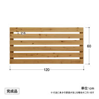 タカショー ボーダーフェンス 120X60 オークル BD-01/4S 1セット（4枚入）（直送品）
