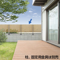 タカショー ボーダーフェンス 120X80 オークル BD-02/4S 1セット（4枚入）（直送品）