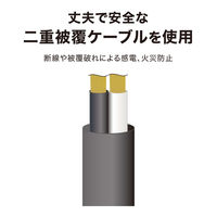 タカショー 屋外用2分岐ケーブル 1500W LSO-22 1個