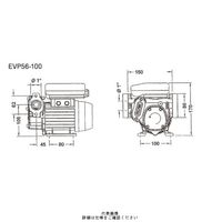 アクアシステム ハンディ電動ポンプ (ドラム缶・灯油軽油用・流量計・オートストップガン付) EVPDー56K24ATN 1台（直送品）