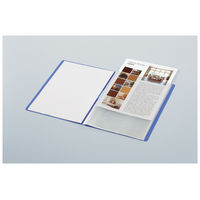 コクヨ クリヤーブックモッテ 固定式 A4縦 20ポケット 青 ラ-LM20B 1セット(20冊)