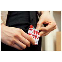 コクヨ カラーラベル（しっかり貼れる丸型） 直径15mm 赤 550片 タ-R70-42R 1セット（10個）