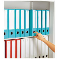 コクヨ　チューブファイル　NEOS　A4タテ　とじ厚80mm　ターコイズブルー　両開きパイプ式ファイル　フ-NE680B　1セット（10冊）