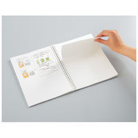 コクヨ ソフトリングノート B罫（中横罫） セミB5（6号） 80枚 透明 ス-SV508B-T 1セット（10冊）