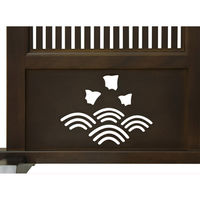 サン・ハーベスト 天然木格子衝立 100cm幅 KP-26100 1台（直送品）