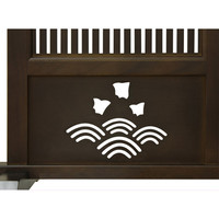 サン・ハーベスト 天然木格子衝立 130cm幅 KP-26130 1台（直送品）