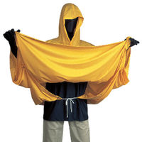 【レインコート】カジメイク レインポンチョ 1240-F-イエロー 1枚