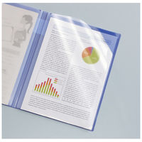 コクヨ クリヤーホルダーブック<モッテ> (固定式)A4縦 青6ポケット フ-LM5710B-6 1セット(10冊)