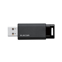 USBメモリ 32GB ノック式 USB3.1(Gen1)対応 ブラック MF-PKU3032GBK エレコム 1個（直送品）