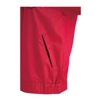 明石スクールユニフォームカンパニー 男女兼用半袖ブルゾン ブラック×レッド L UN3363-0-L（直送品）