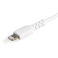Startech.com 高耐久Lightning-USB-Aケーブル 30cm/ホワイト/アラミド繊維補強/Apple MFi認証 RUSBLTMM30CMW