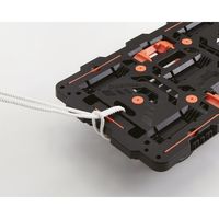 TRUSCO 連結式樹脂製平台車 ビートル 700X450 自在5輪 コボレ止めセット とめたろう付 BT700KJ5-E100T 1台（直送品）