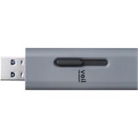 エレコム USBメモリー/USB3.2(Gen1)対応/スライド式/128GB/グレー MF-SLU3128GGY 1個